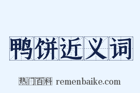 鸭饼近义词是什么意思的图片